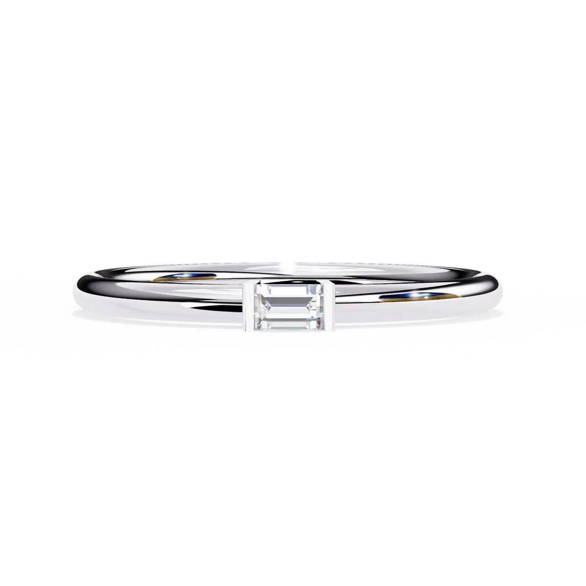 Sleek Baguette Lab Grown Diamond Ring - Ophiratbf