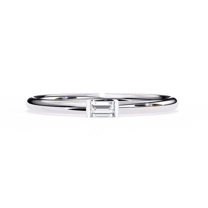 Sleek Baguette Lab Grown Diamond Ring