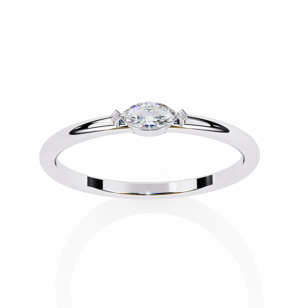 Pure Marquise Lab Grown Diamond Ring - Ophiratbf