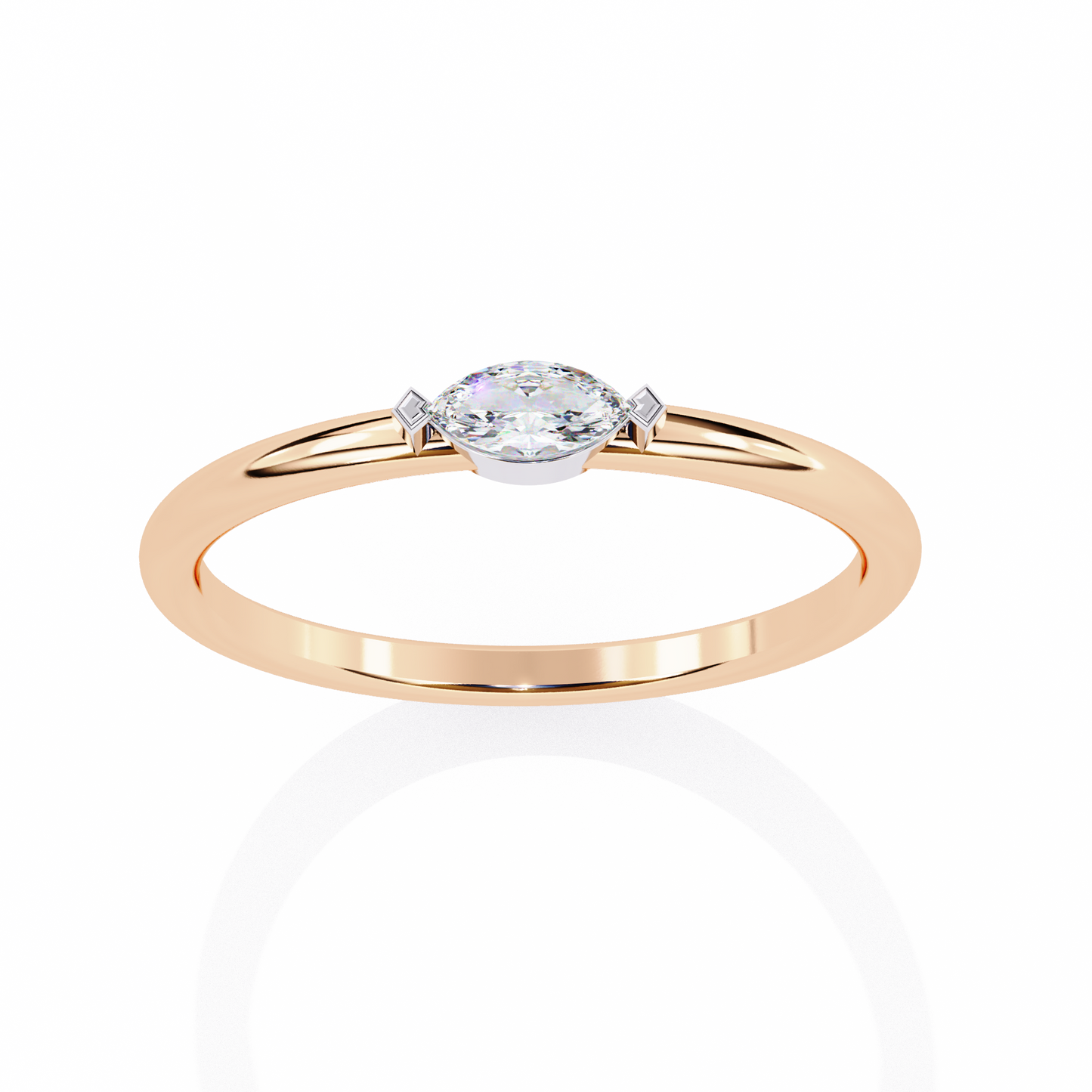 pure marquise lab grown diamond ring