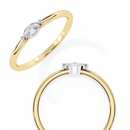 Pure Marquise Lab Grown Diamond Ring