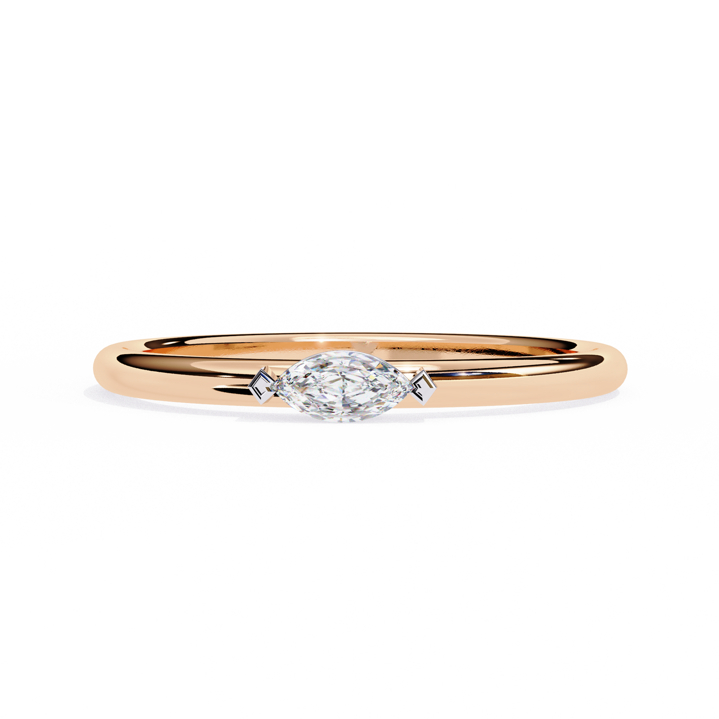 pure marquise lab grown diamond ring