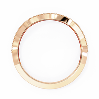 Contour Milgrain Lab Grown Diamond Ring - Ophiratbf