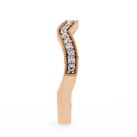 Contour Milgrain Lab Grown Diamond Ring - Ophiratbf