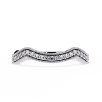 Contour Milgrain Lab Grown Diamond Ring - Ophiratbf