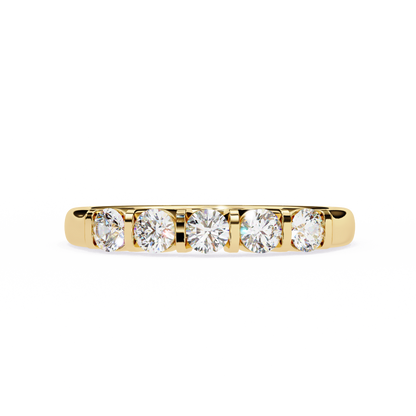Radiant Five Lab Grown Diamond Band