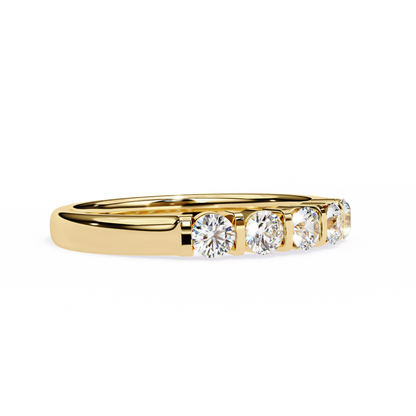 Radiant Five Lab Grown Diamond Band