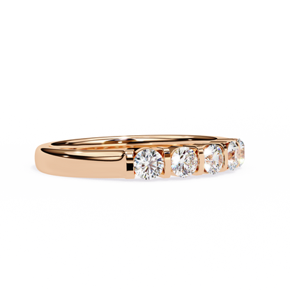 Radiant Five Lab Grown Diamond Band