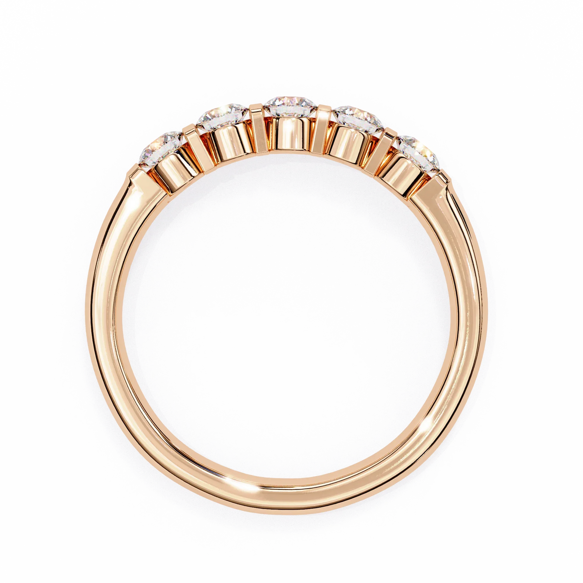 Radiant Five Lab Grown Diamond Band - Ophiratbf