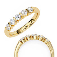 Radiant Five Lab Grown Diamond Band - Ophiratbf
