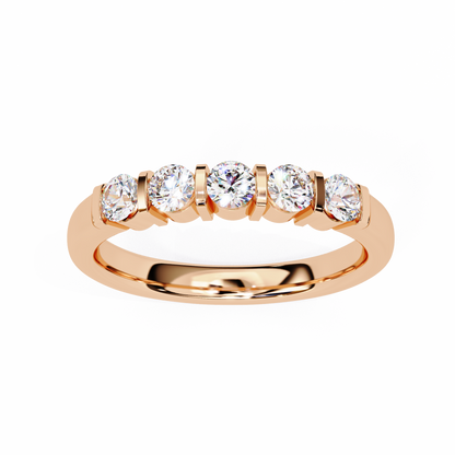 Radiant Five Lab Grown Diamond Band