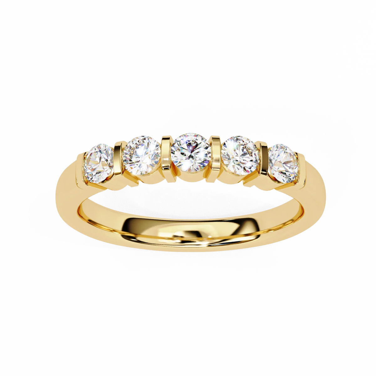 Radiant Five Lab Grown Diamond Band - Ophiratbf
