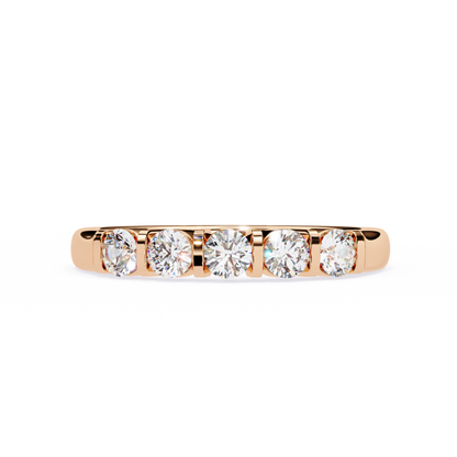 Radiant Five Lab Grown Diamond Band
