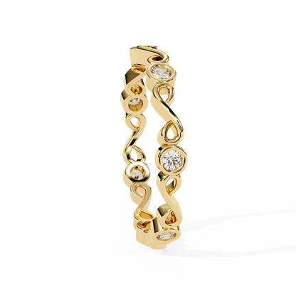 Infinity Loop Lab Grown Diamond Ring