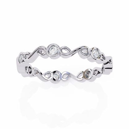 Infinity Loop Lab Grown Diamond Ring