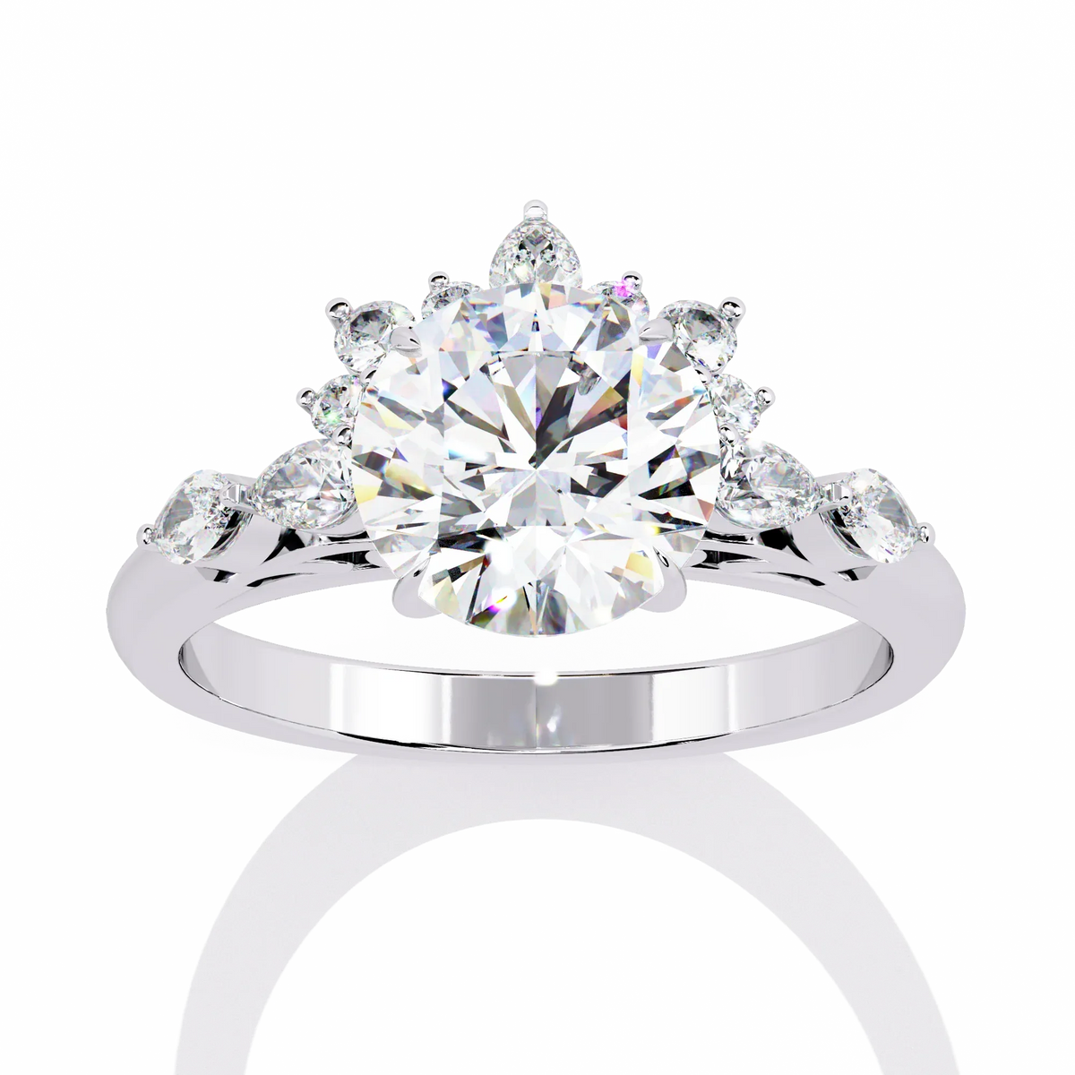 Regal Halo Lab Grown Diamond Ring - Ophiratbf