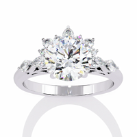 Regal Halo Lab Grown Diamond Ring - Ophiratbf