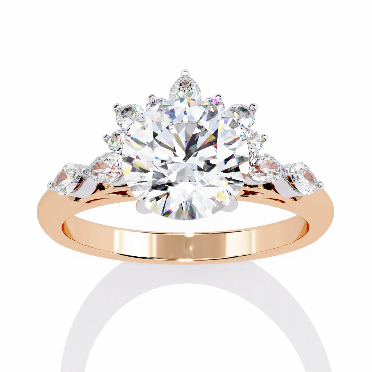 Regal Halo Lab Grown Diamond Ring - Ophiratbf