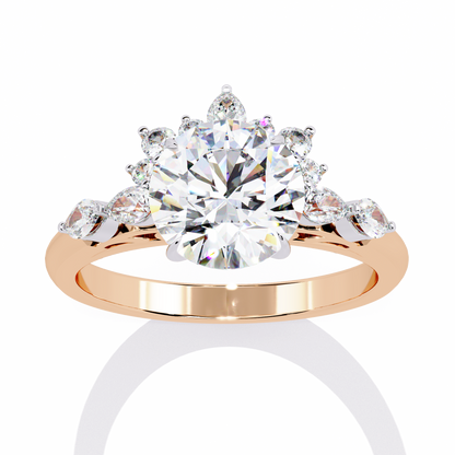 Regal Halo Lab Grown Diamond Ring