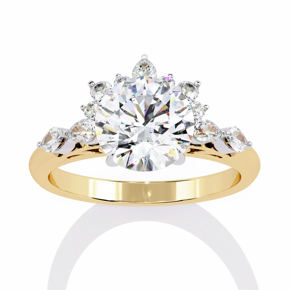 Regal Halo Lab Grown Diamond Ring - Ophiratbf