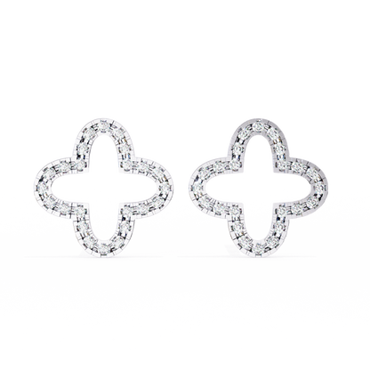 Celeste Quatrefoil Lab Grown Diamond Studs