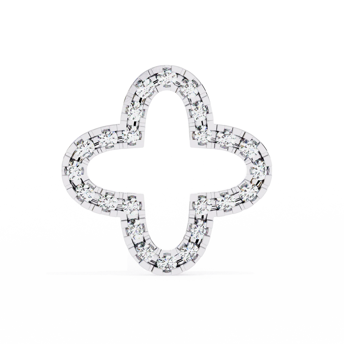 Celeste Quatrefoil Lab Grown Diamond Studs - Ophiratbf