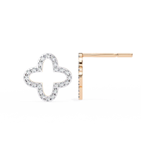 Celeste Quatrefoil Lab Grown Diamond Studs - Ophiratbf
