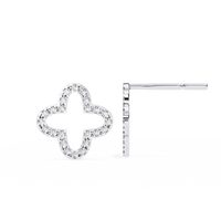 Celeste Quatrefoil Lab Grown Diamond Studs - Ophiratbf