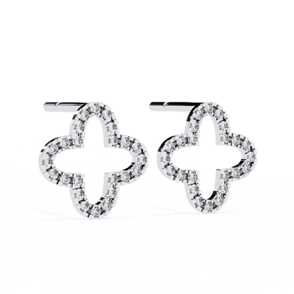 Celeste Quatrefoil Lab Grown Diamond Studs