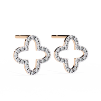 Celeste Quatrefoil Lab Grown Diamond Studs - Ophiratbf