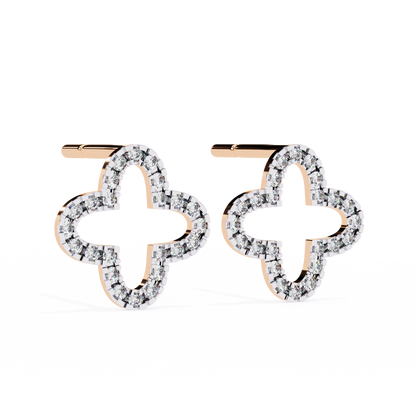 Celeste Quatrefoil Lab Grown Diamond Studs