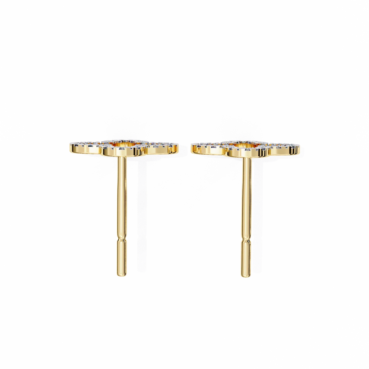 Celeste Quatrefoil Lab Grown Diamond Studs - Ophiratbf