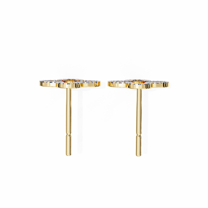 Celeste Quatrefoil Lab Grown Diamond Studs