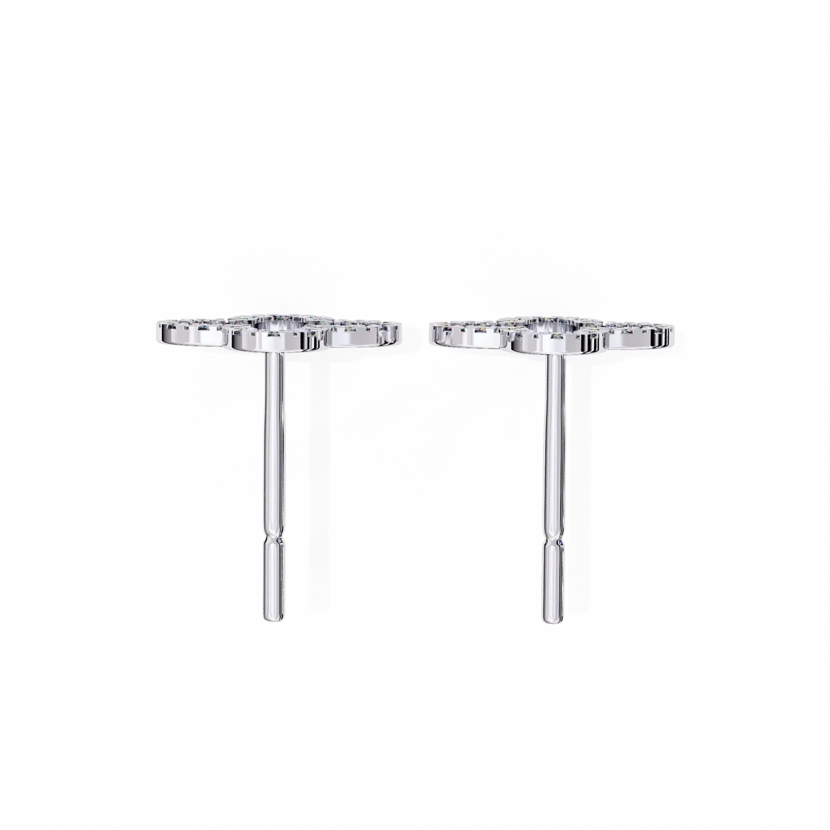 Celeste Quatrefoil Lab Grown Diamond Studs - Ophiratbf