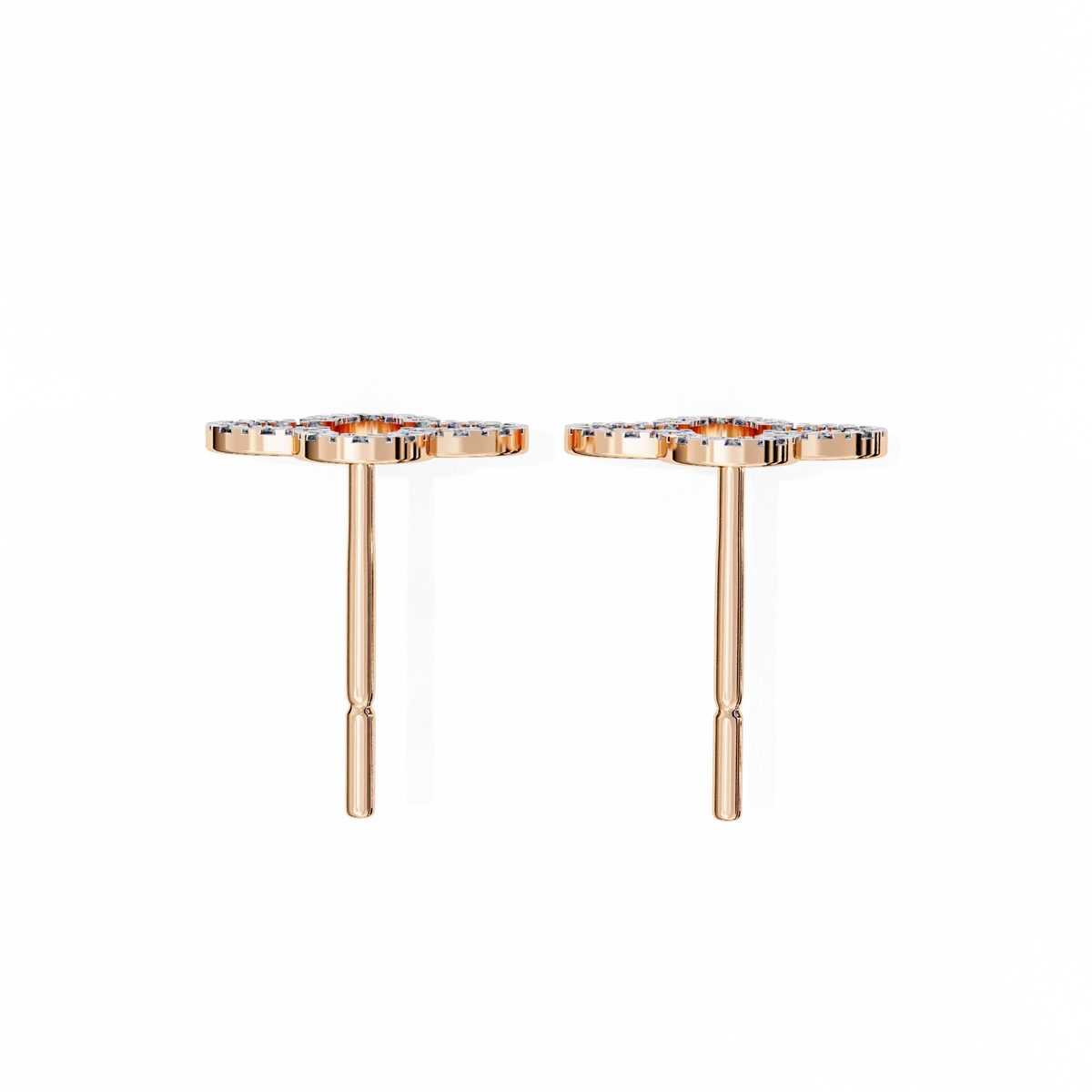 Celeste Quatrefoil Lab Grown Diamond Studs - Ophiratbf