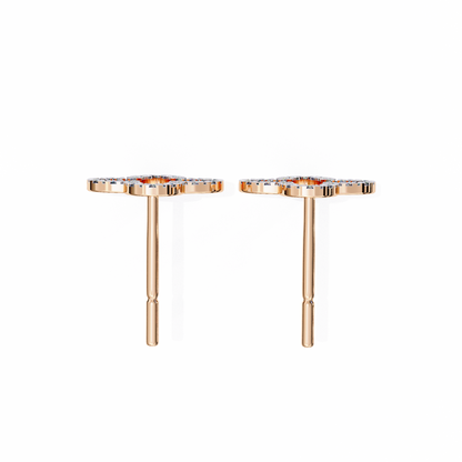 Celeste Quatrefoil Lab Grown Diamond Studs
