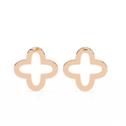 Celeste Quatrefoil Lab Grown Diamond Studs