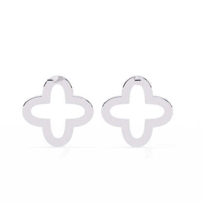 Celeste Quatrefoil Lab Grown Diamond Studs