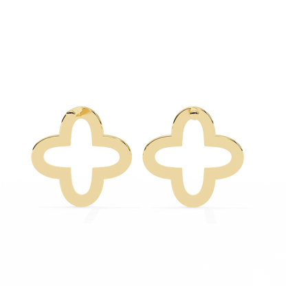 Celeste Quatrefoil Lab Grown Diamond Studs