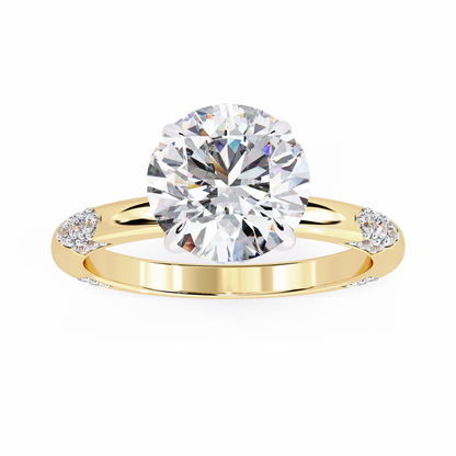 Solstice Pavé Lab Grown Diamond Ring