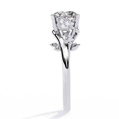 Botanica Solitaire Lab Grown Diamond Ring