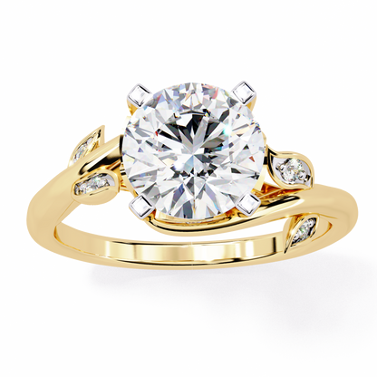 Botanica Solitaire Lab Grown Diamond Ring