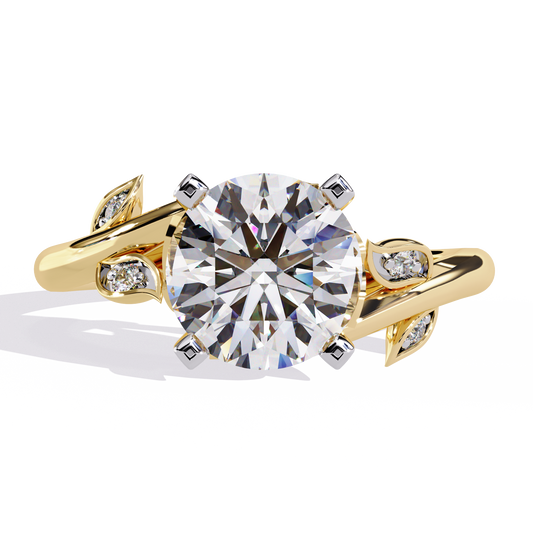 Botanica Solitaire Lab Grown Diamond Ring