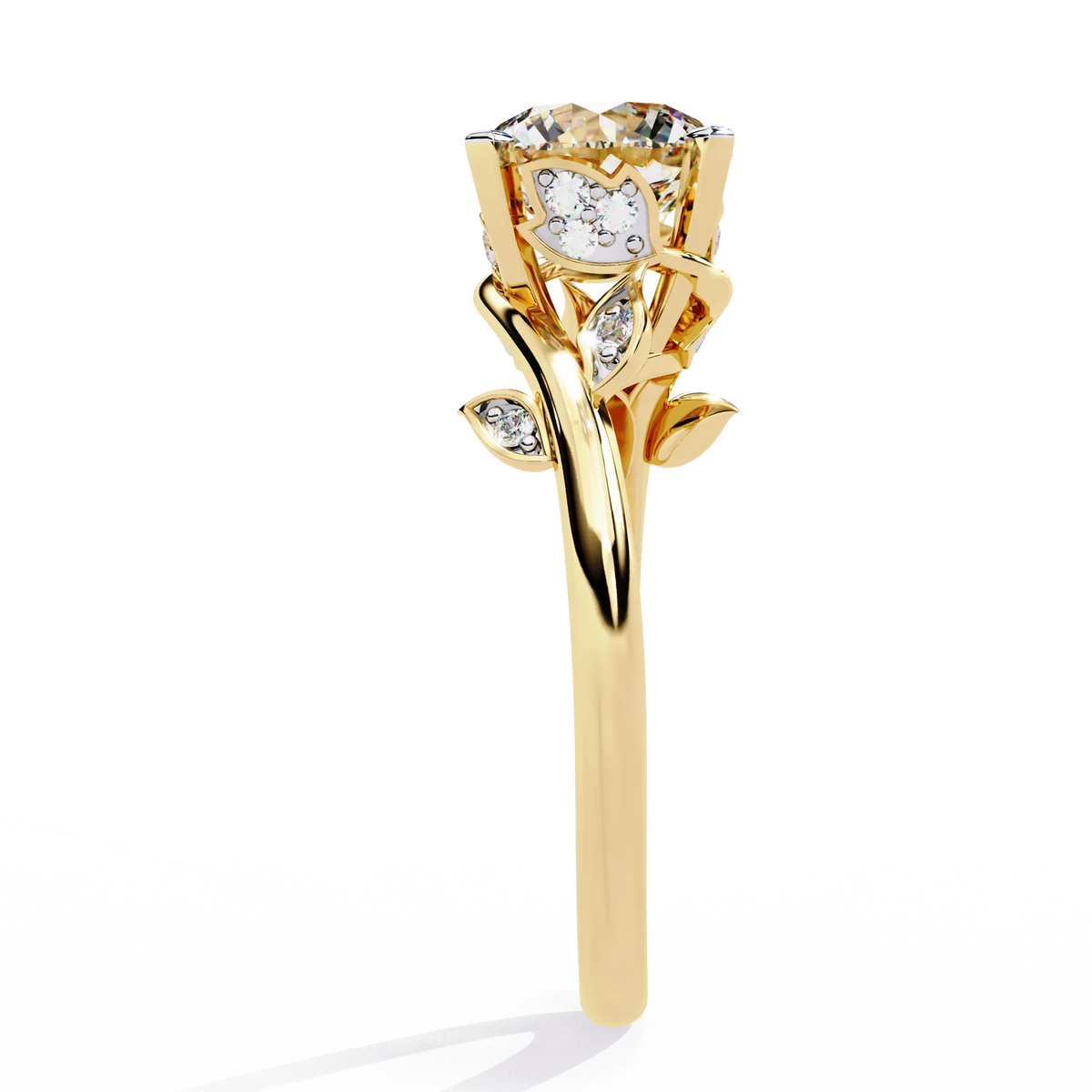 Botanica Solitaire Lab Grown Diamond Ring - Ophiratbf