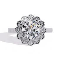 Blossom Radiance Lab Grown Diamond Ring - Ophiratbf