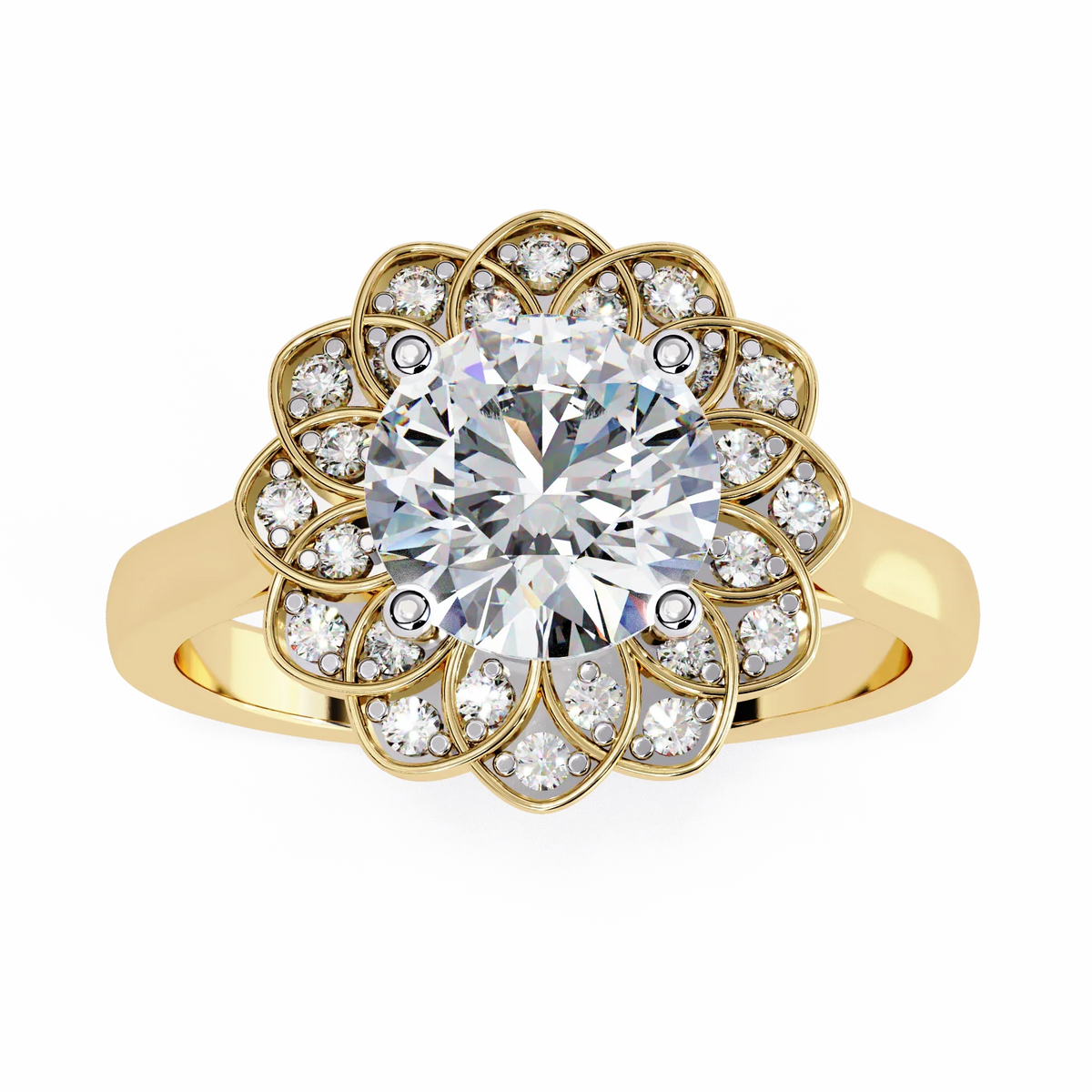 Blossom Radiance Lab Grown Diamond Ring - Ophiratbf