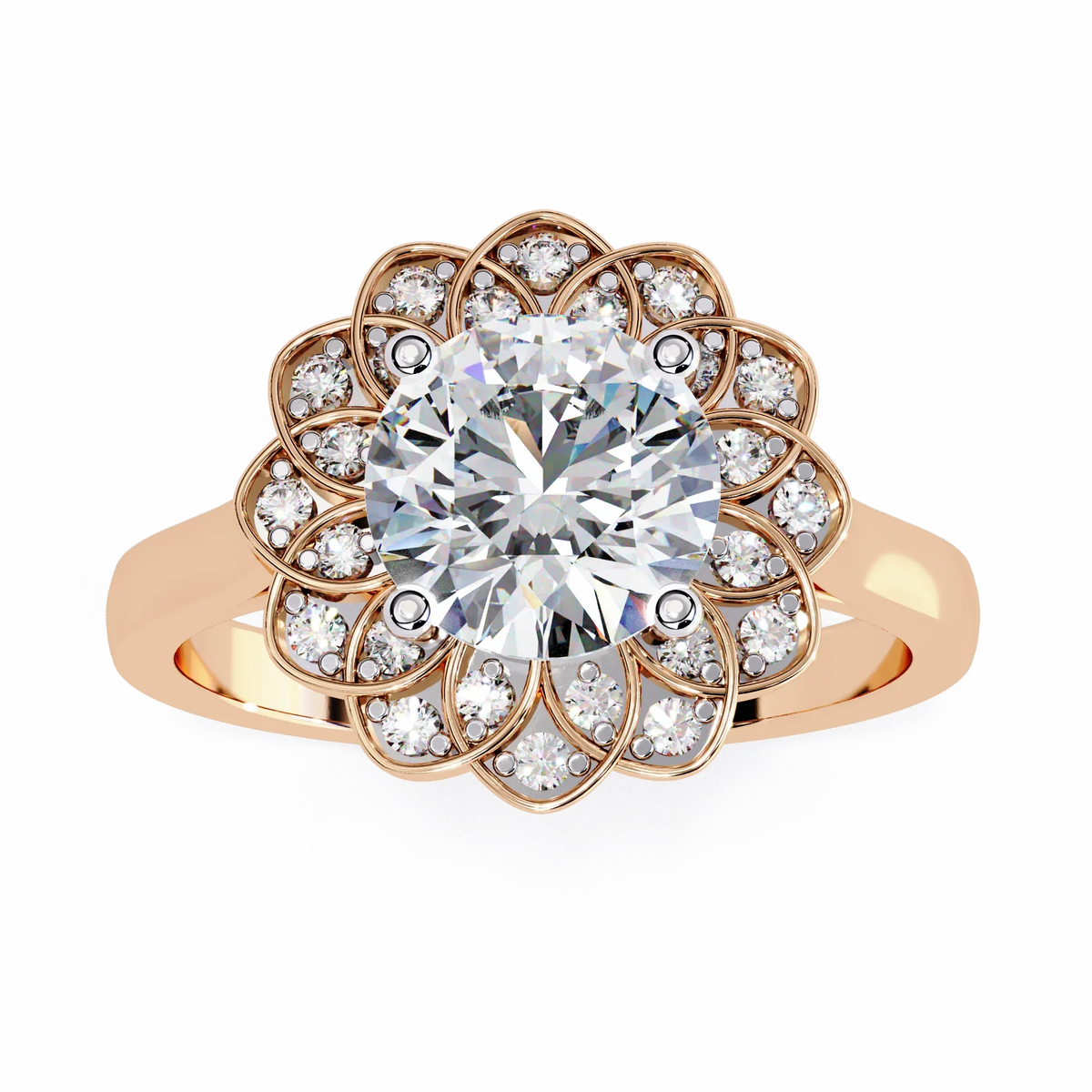 Blossom Radiance Lab Grown Diamond Ring - Ophiratbf
