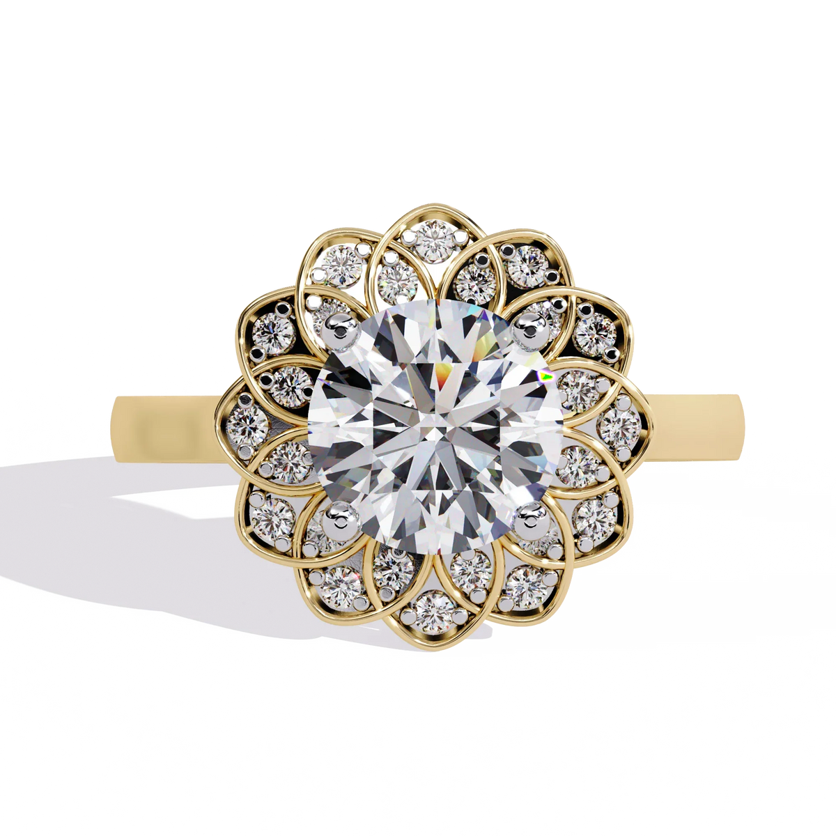Blossom Radiance Lab Grown Diamond Ring - Ophiratbf
