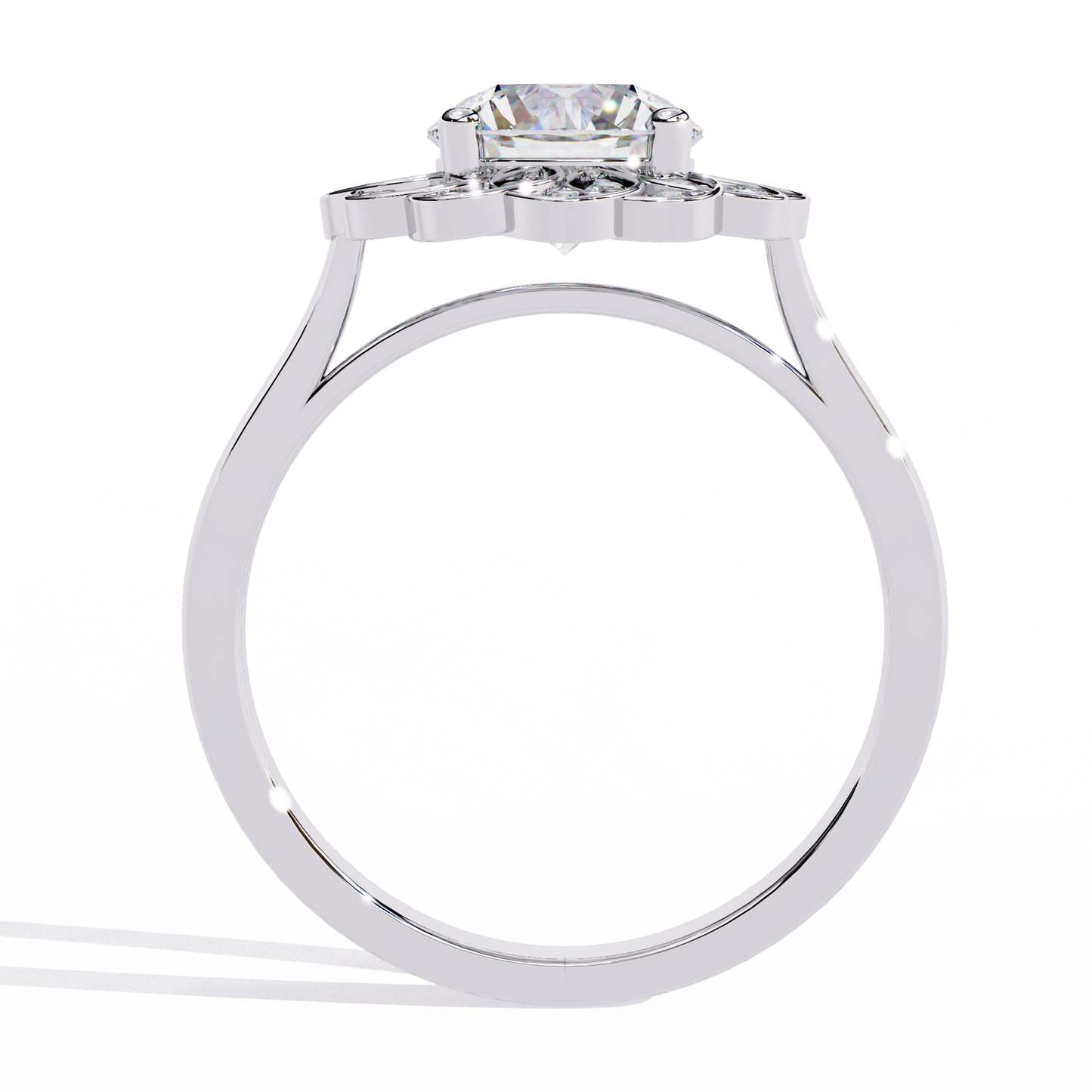 blossom radiance lab grown diamond ring