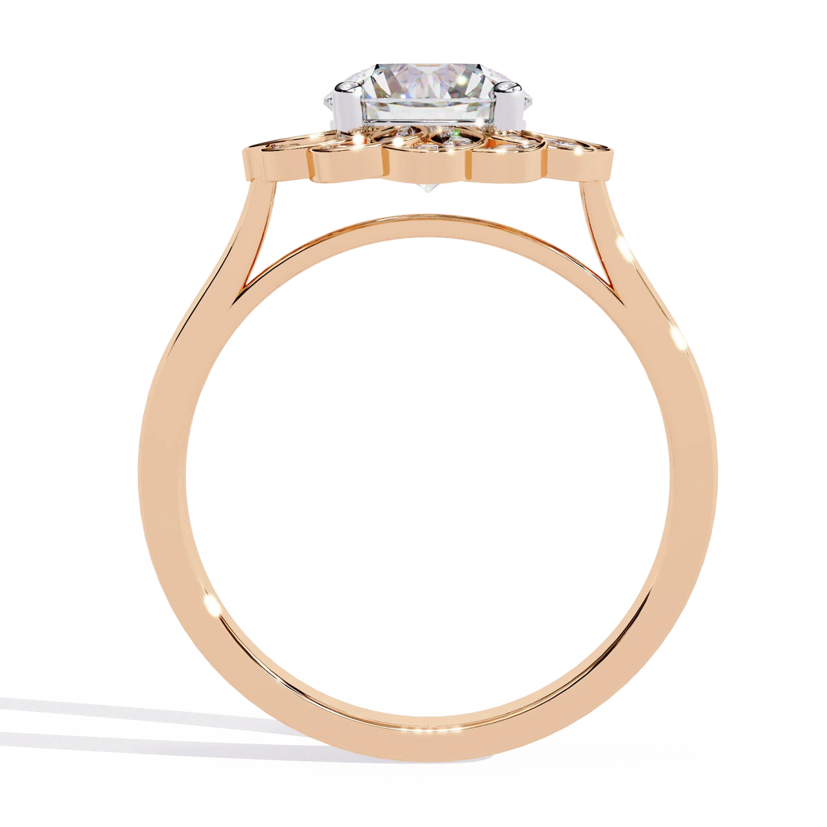 Blossom Radiance Lab Grown Diamond Ring - Ophiratbf